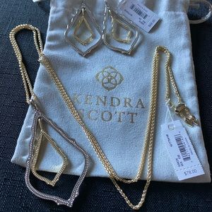 Kendra Scott Simon Mixed Metal Earrings & Necklace
